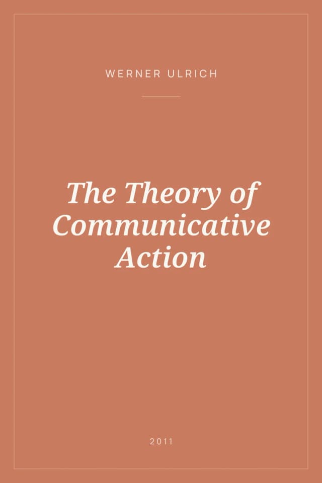 Portada de The Theory of Communicative Action