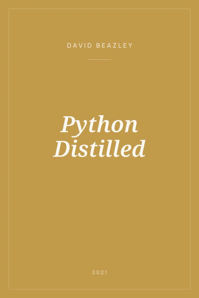 Portada de Python Distilled