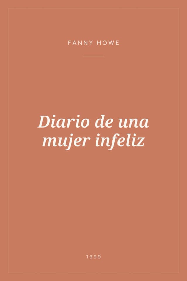 Portada de Diario de una mujer infeliz