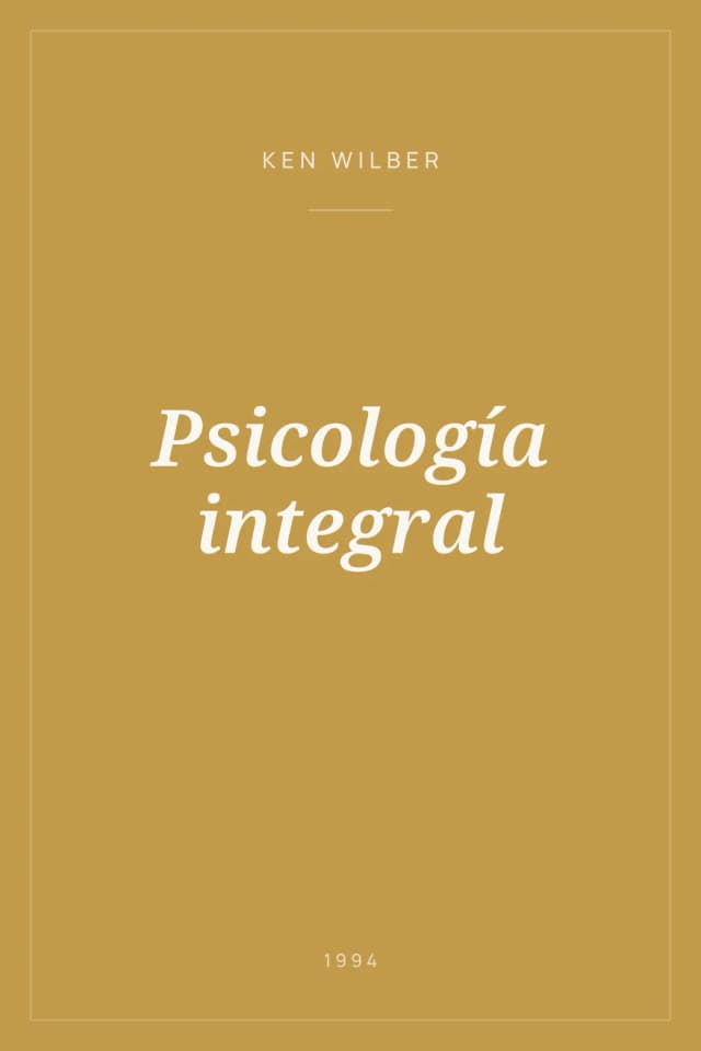 Portada de Psicología integral