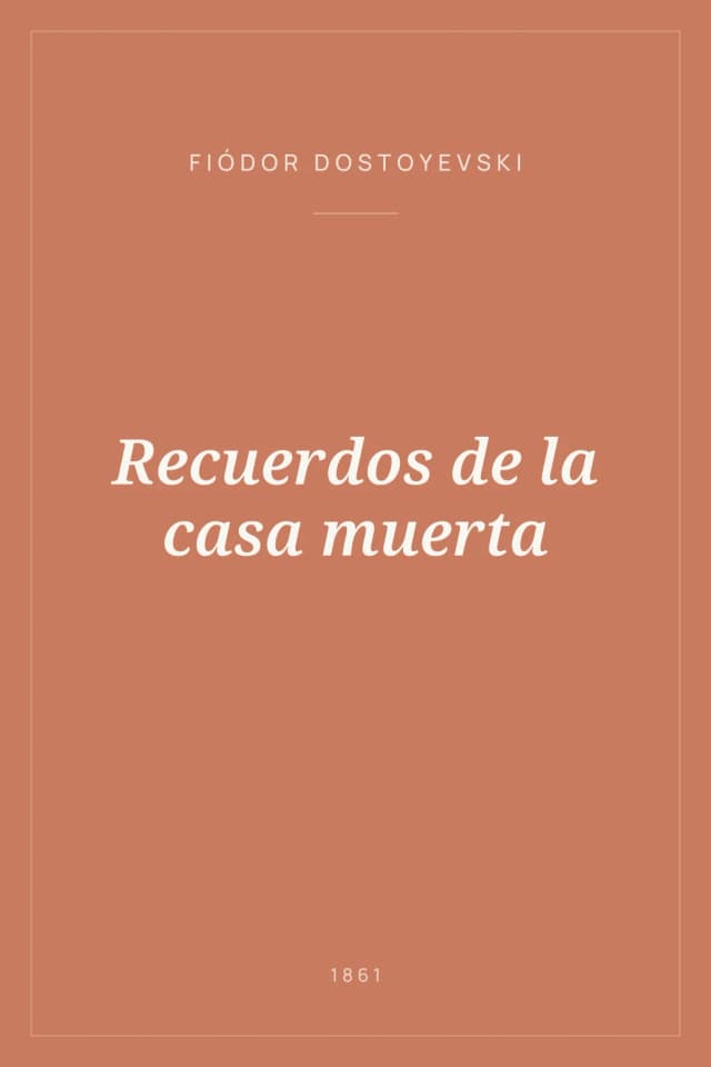 Portada de Recuerdos de la casa muerta