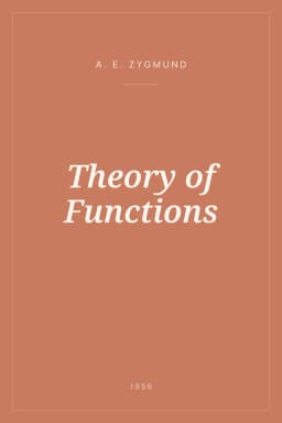 Portada de Theory of Functions