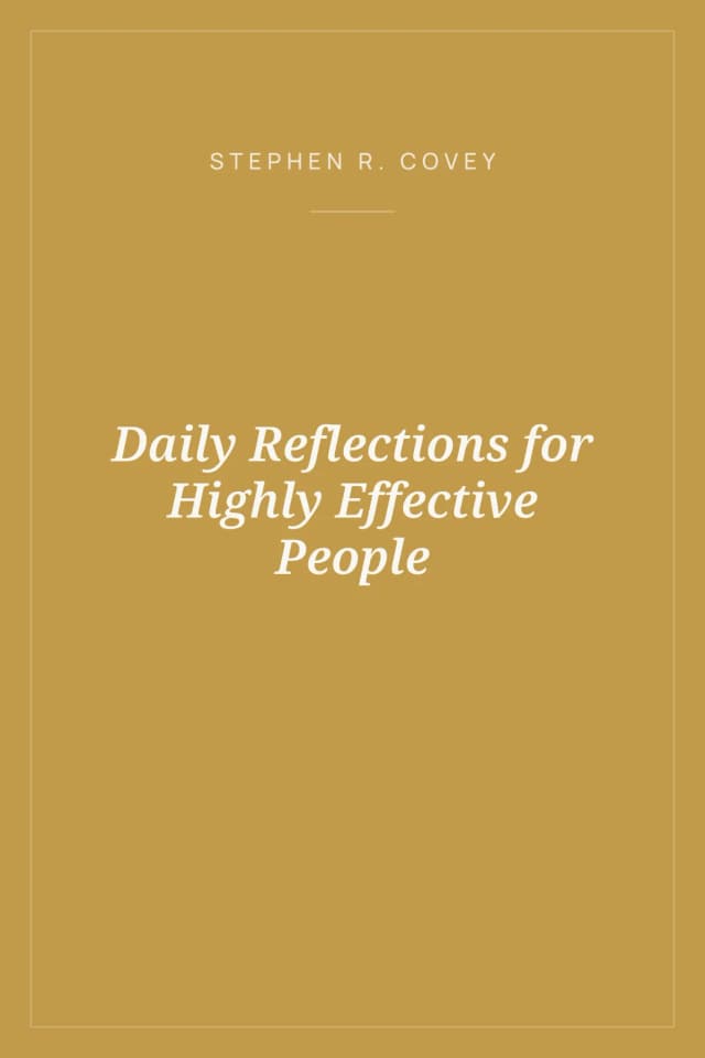 Portada de Daily Reflections for Highly Effective People