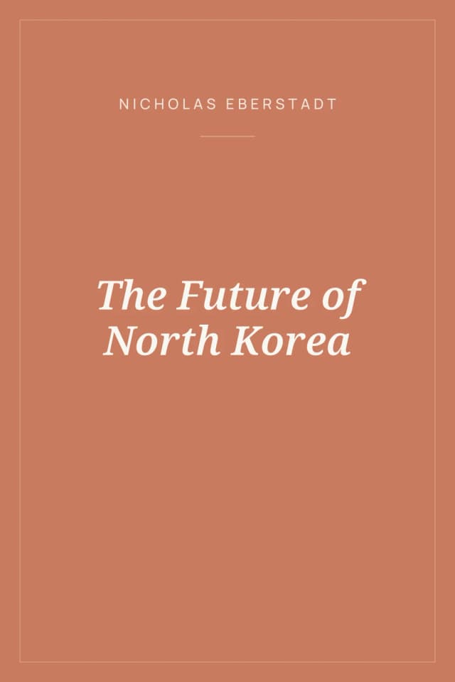 Portada de The Future of North Korea