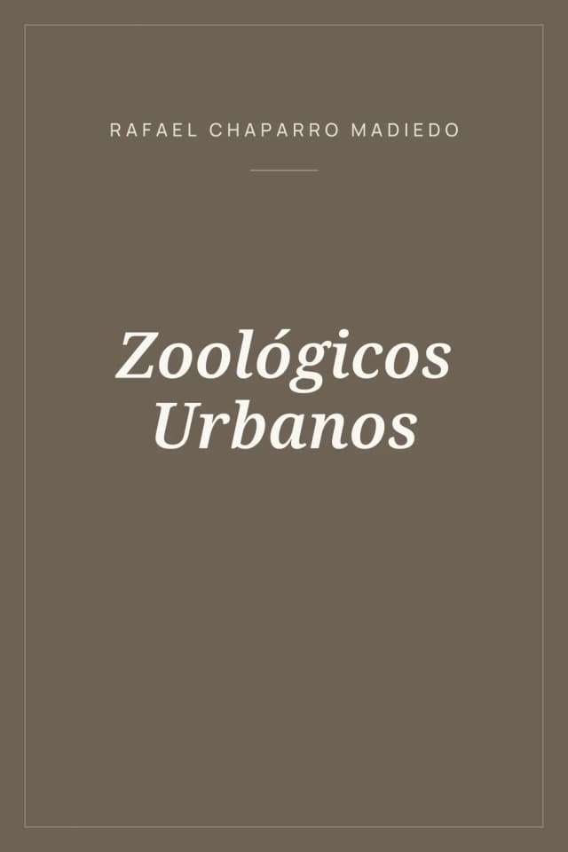 Portada de Zoológicos Urbanos