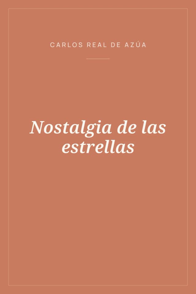 Portada de Nostalgia de las estrellas