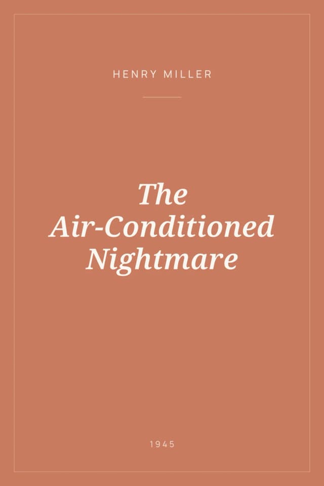 Portada de The Air-Conditioned Nightmare
