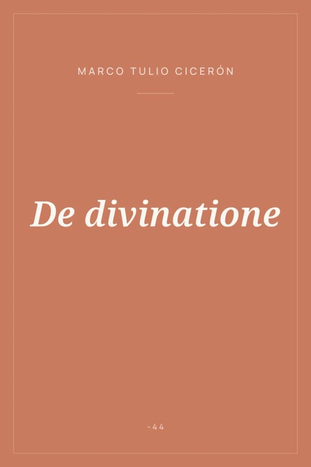 Portada de De divinatione