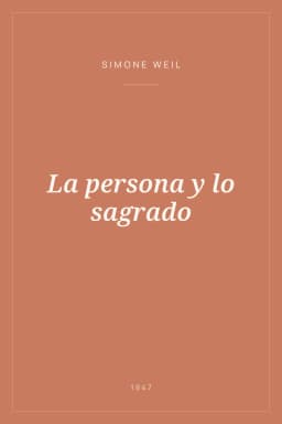 Portada de La persona y lo sagrado