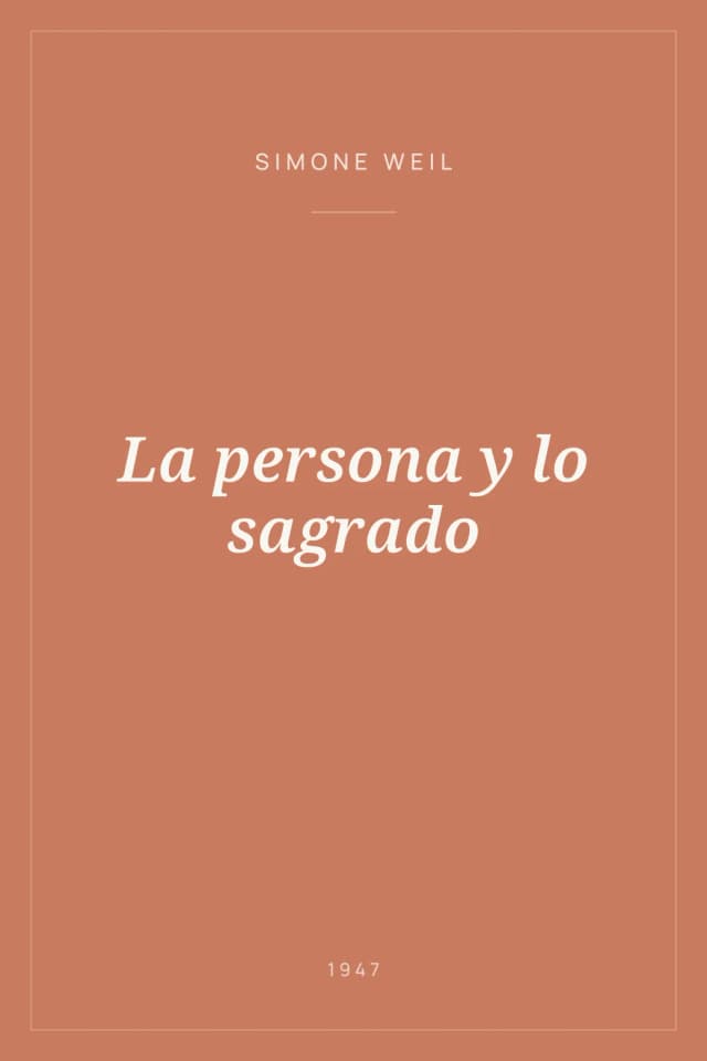 Portada de La persona y lo sagrado