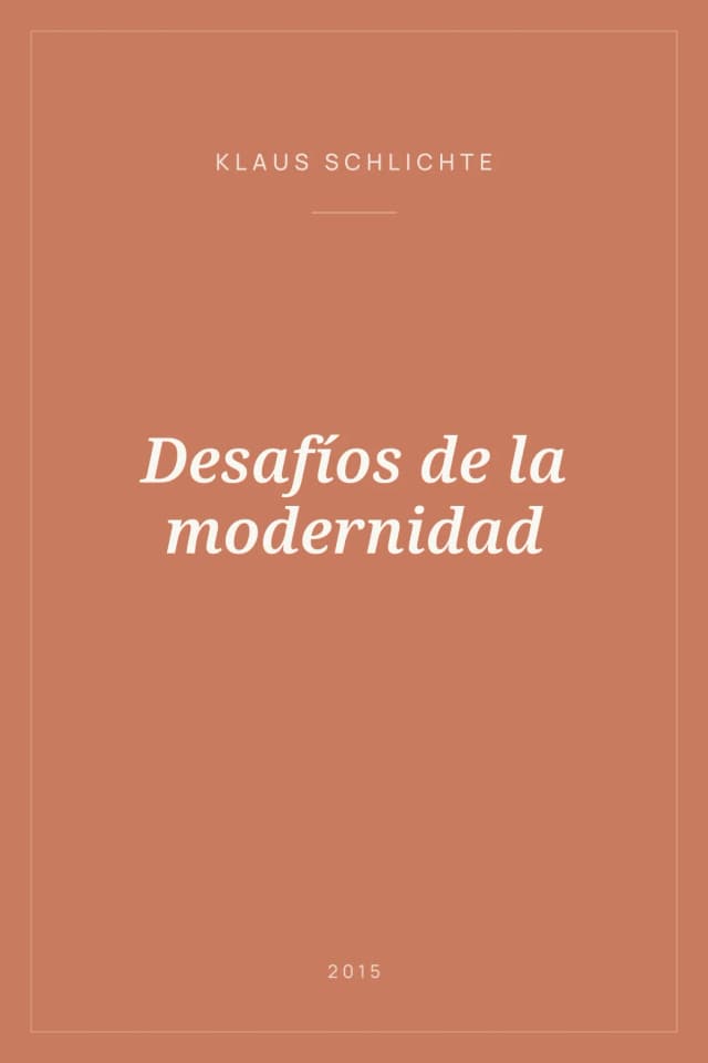 Portada de Desafíos de la modernidad