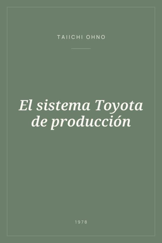 Portada de El sistema Toyota de producción