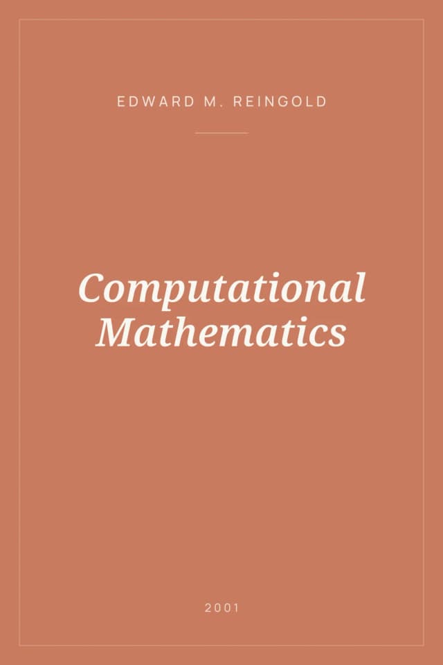 Portada de Computational Mathematics