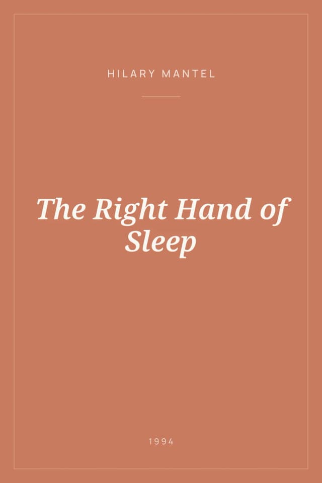 Portada de The Right Hand of Sleep