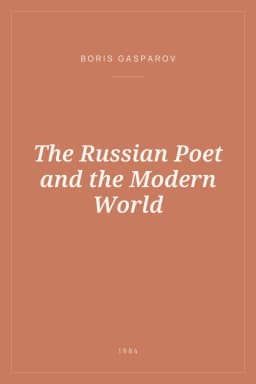 Portada de The Russian Poet and the Modern World