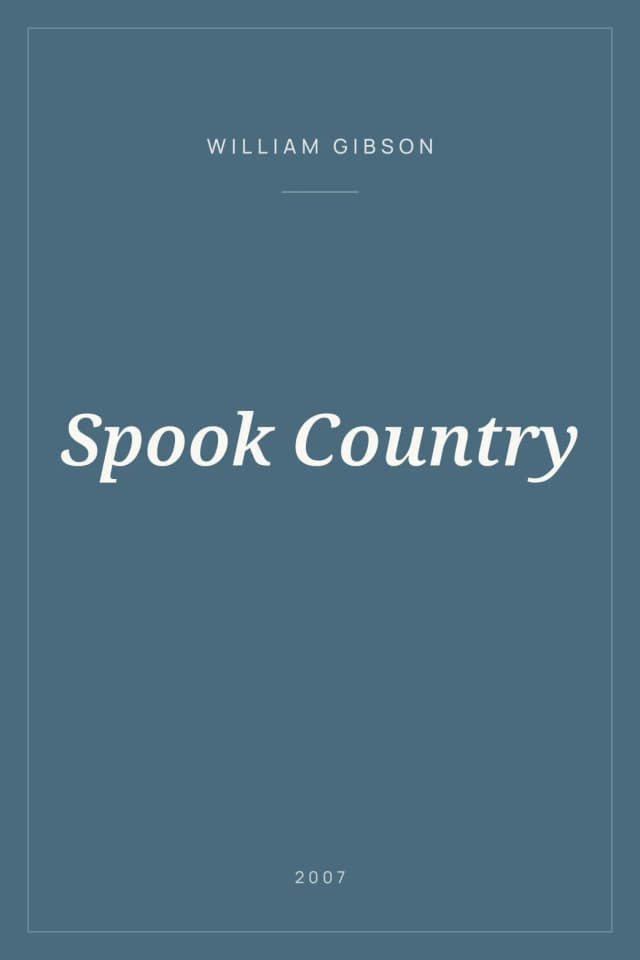 Portada de Spook Country