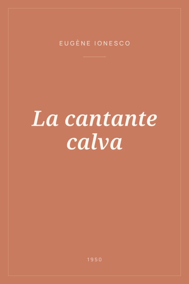 Portada de La cantante calva