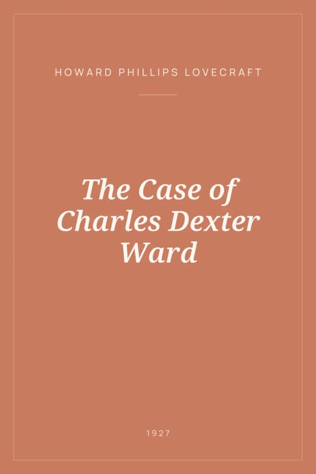 Portada de The Case of Charles Dexter Ward
