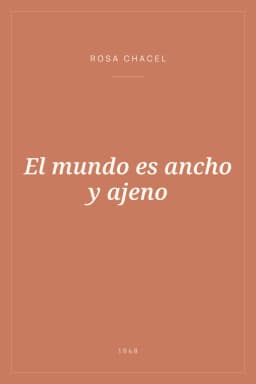 Portada de El mundo es ancho y ajeno
