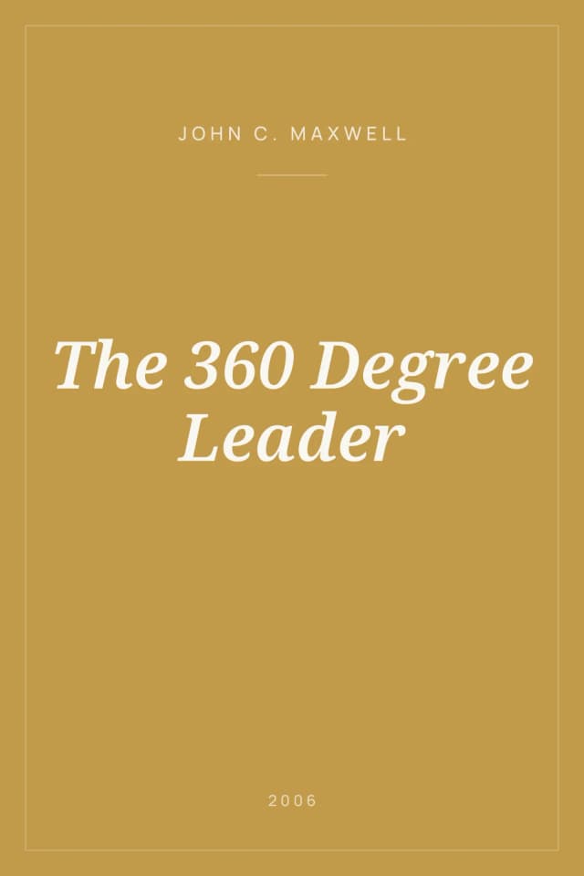 Portada de The 360 Degree Leader
