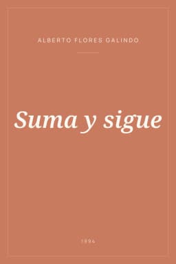 Portada de Suma y sigue