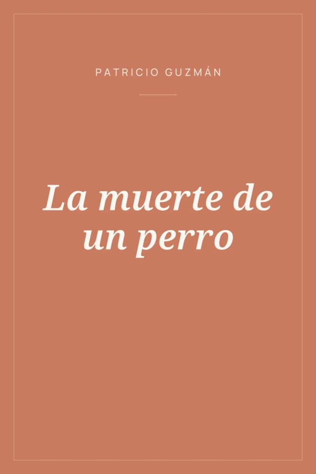 Portada de La muerte de un perro