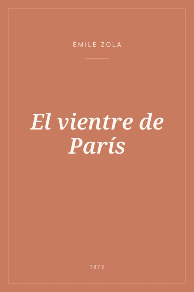 Portada de El vientre de París