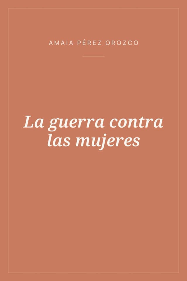 Portada de La guerra contra las mujeres
