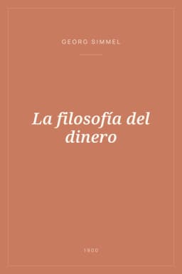Portada de La filosofía del dinero