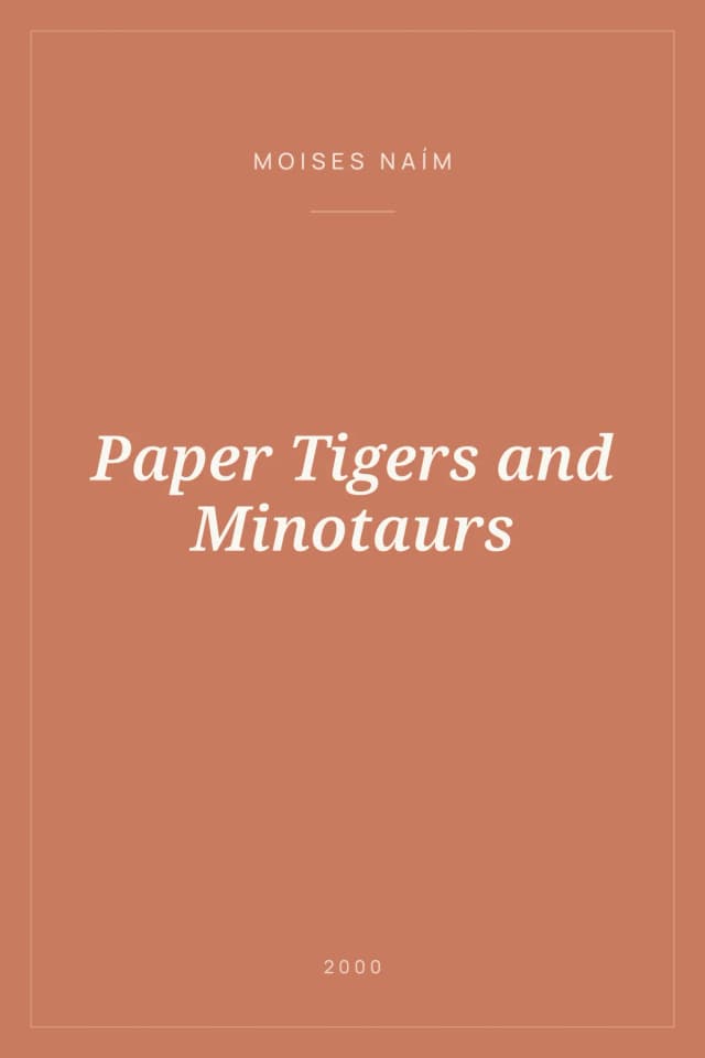 Portada de Paper Tigers and Minotaurs