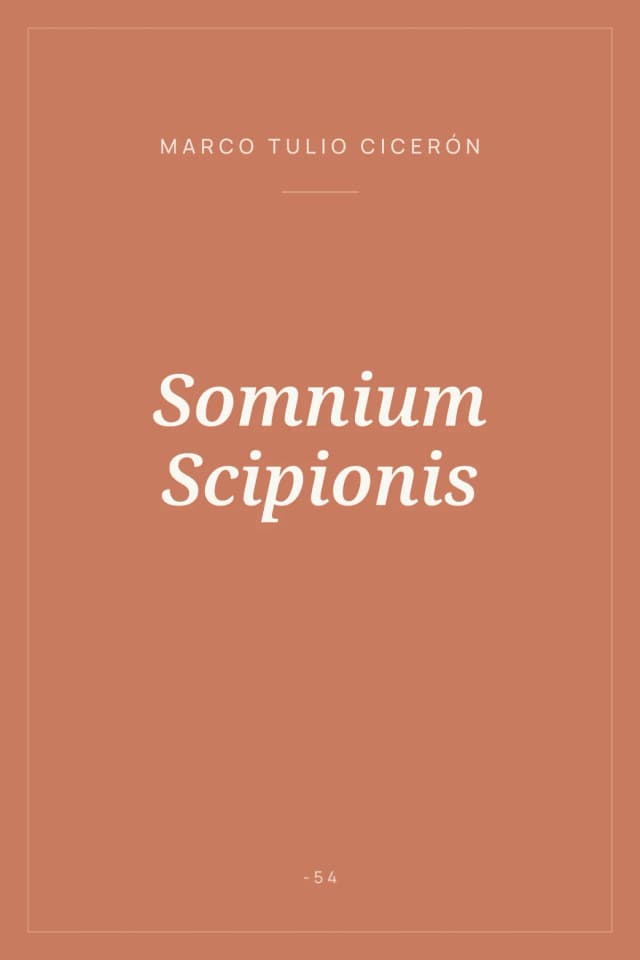 Portada de Somnium Scipionis