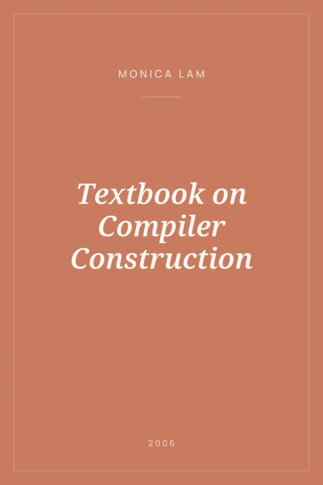Portada de Textbook on Compiler Construction