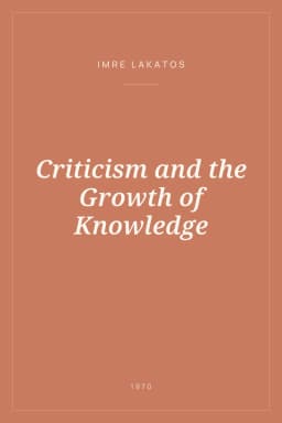 Portada de Criticism and the Growth of Knowledge