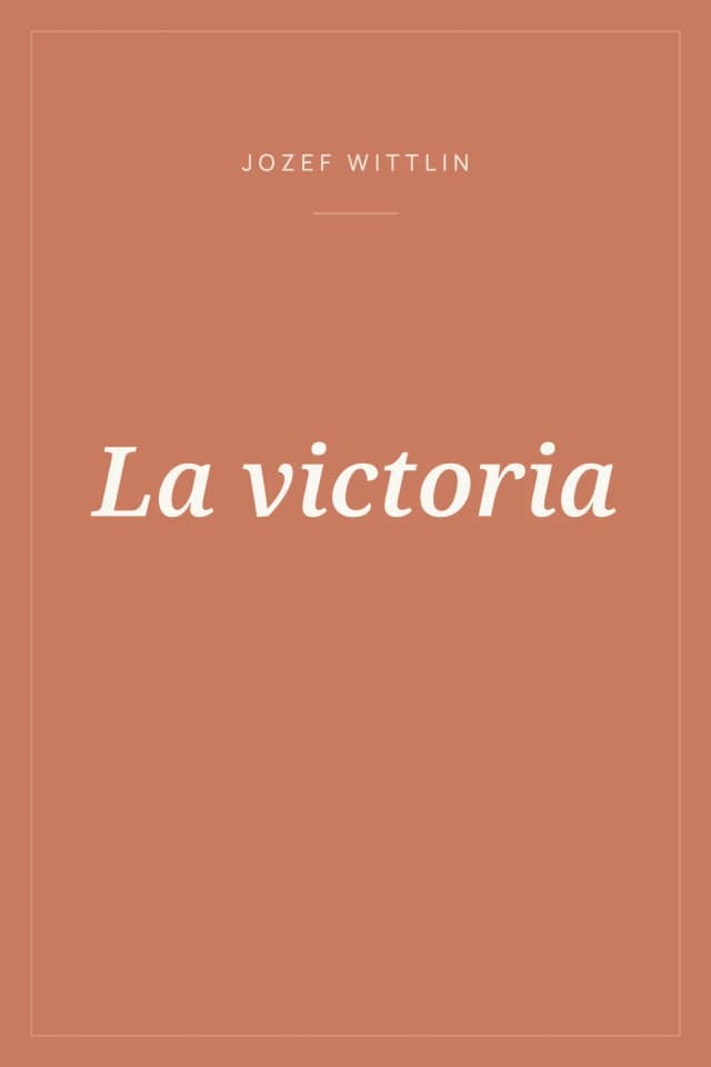 Portada de La victoria