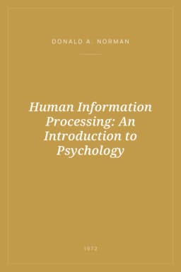 Portada de Human Information Processing: An Introduction to Psychology