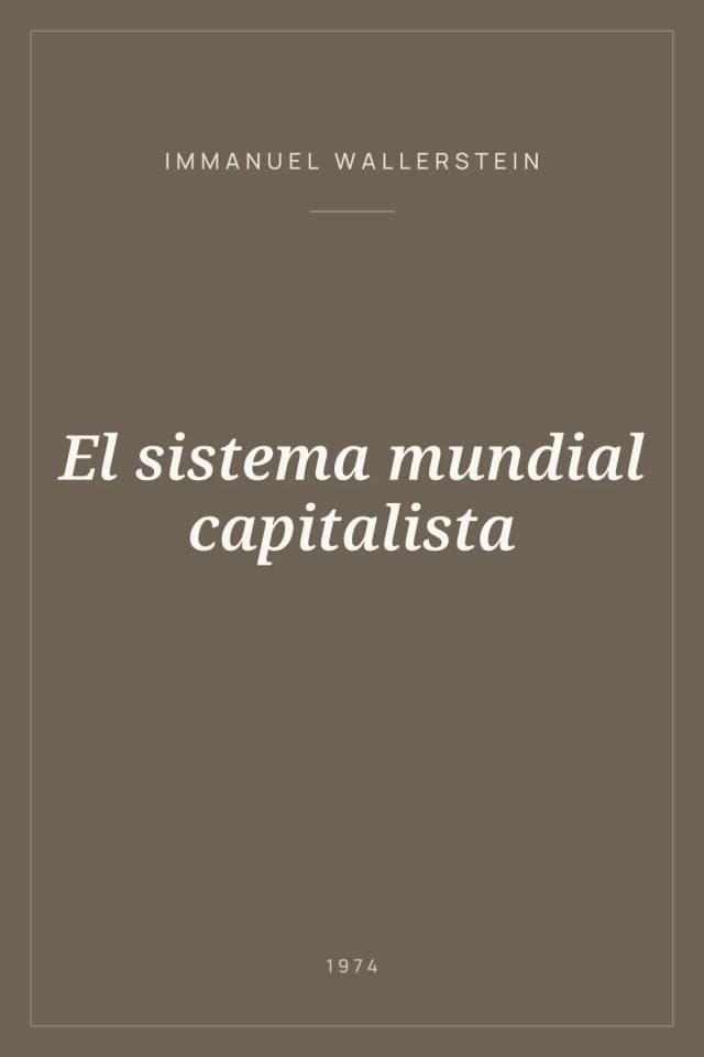 Portada de El sistema mundial capitalista