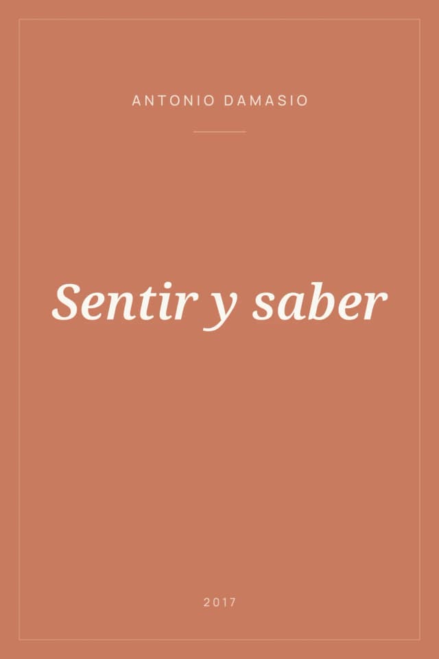 Portada de Sentir y saber