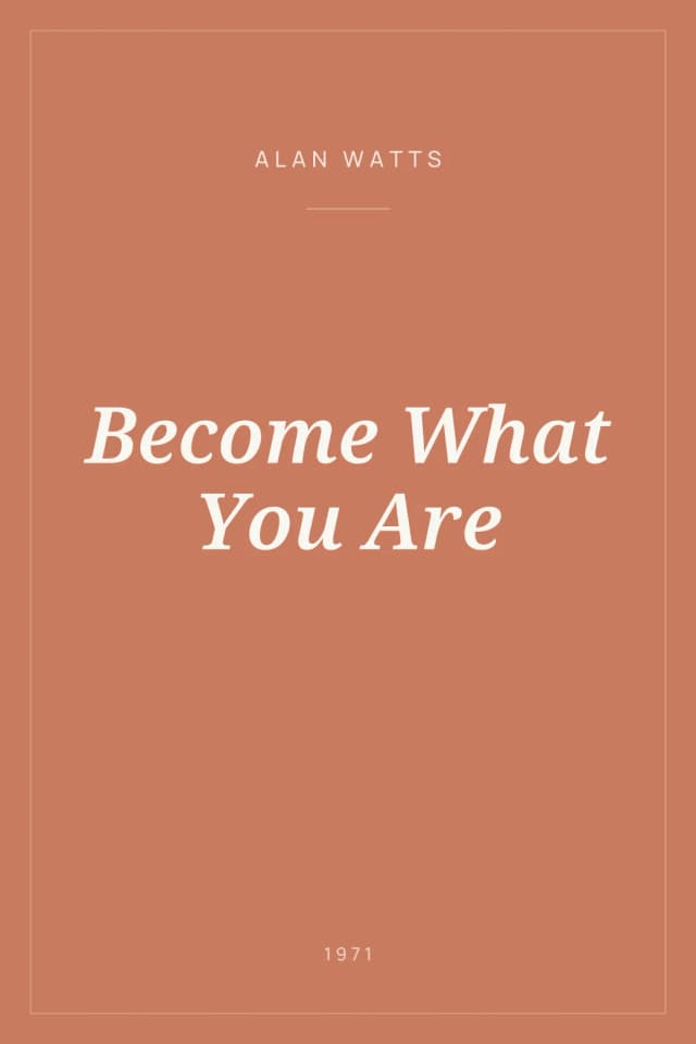 Portada de Become What You Are
