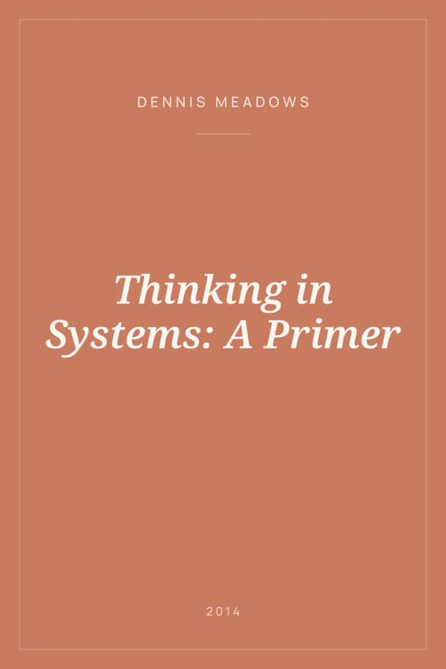 Portada de Thinking in Systems: A Primer