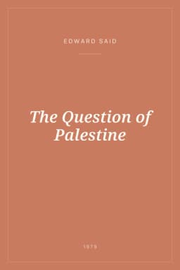 Portada de The Question of Palestine