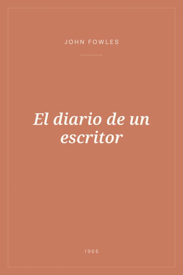 Portada de El diario de un escritor