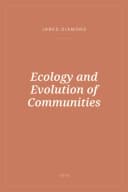 Portada de Ecology and Evolution of Communities