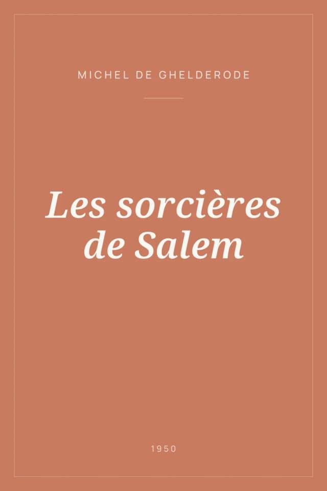 Portada de Les sorcières de Salem