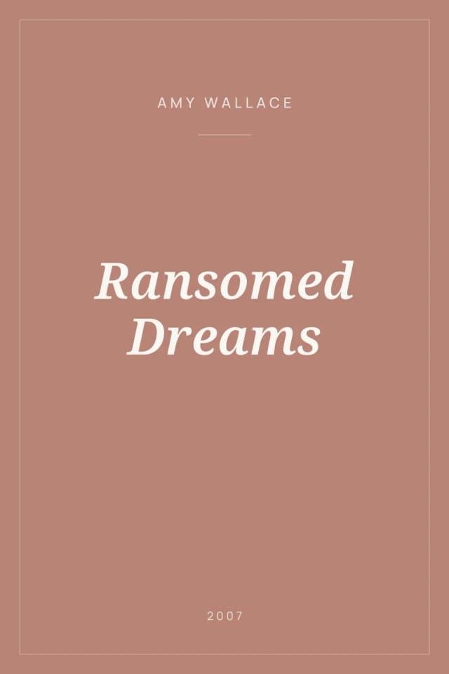 Portada de Ransomed Dreams