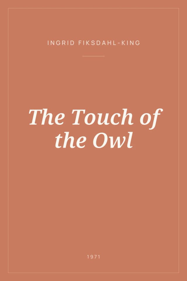 Portada de The Touch of the Owl