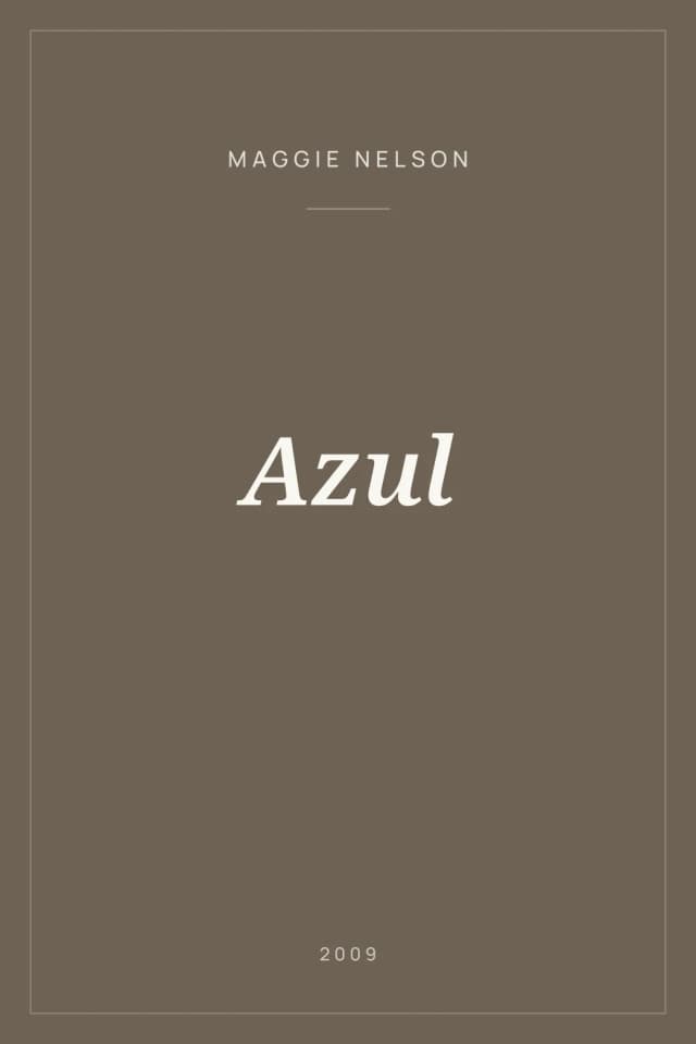 Portada de Azul