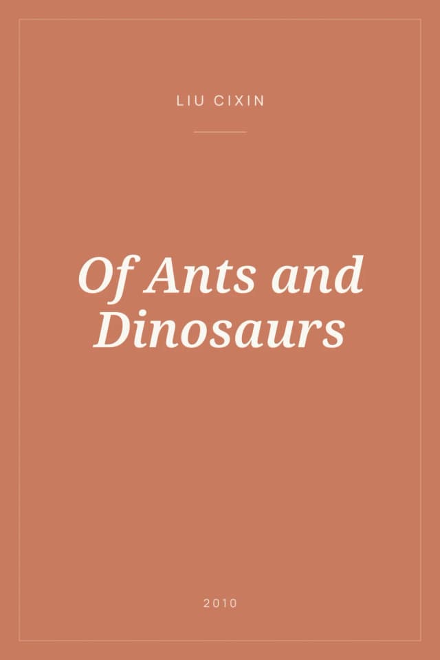 Portada de Of Ants and Dinosaurs