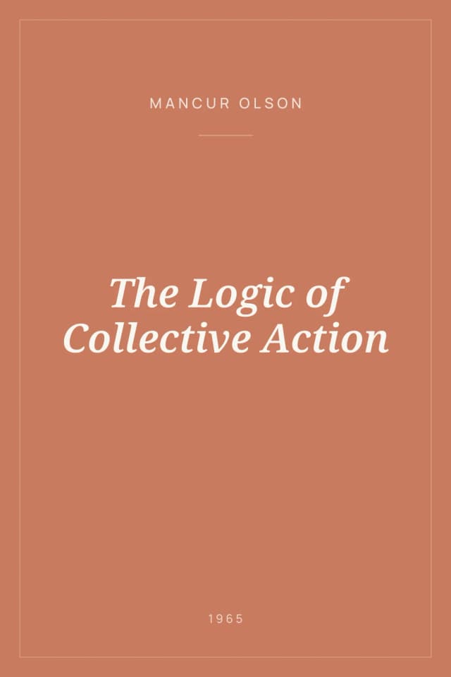 Portada de The Logic of Collective Action