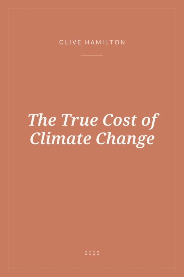 Portada de The True Cost of Climate Change