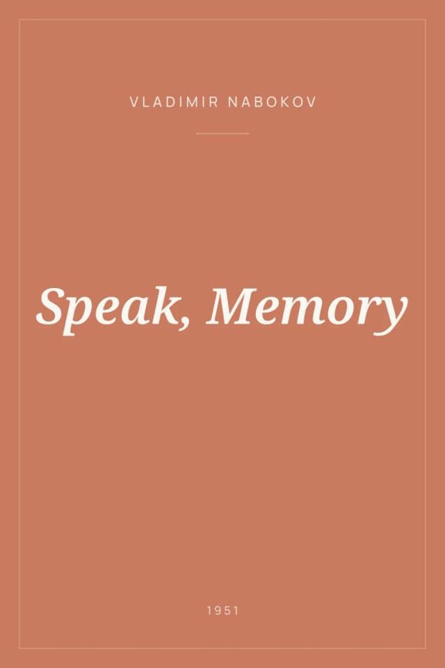 Portada de Speak, Memory